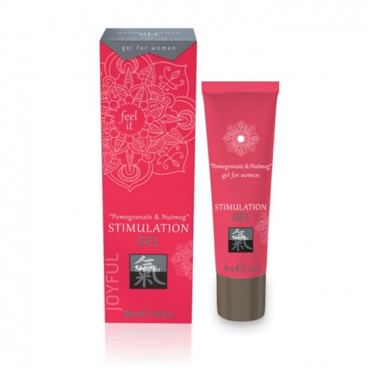 Возбуждающий интимный гель для двоих STIMULATION GEL Pomegranate   Nutmeg - 30 мл. - Shiatsu - купить с доставкой в Пскове