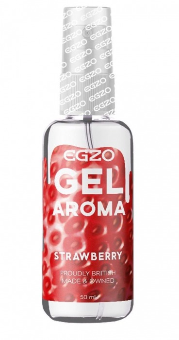 Интимный лубрикант EGZO AROMA с ароматом клубники - 50 мл. - EGZO - купить с доставкой в Пскове