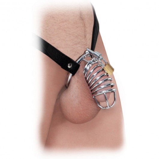 Кольцо верности Extreme Chastity Belt с фиксацией головки - Pipedream - купить с доставкой в Пскове