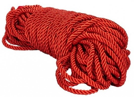 Красная веревка для связывания BDSM Rope - 30 м. - California Exotic Novelties - купить с доставкой в Пскове