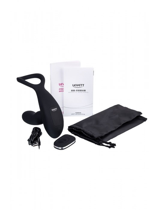 Черный стимулятор простаты Maud с вибрацией - Levett - в Пскове купить с доставкой