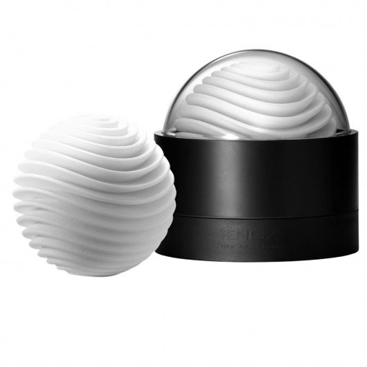 Белый мастурбатор Tenga Geo Aqua - Tenga - в Пскове купить с доставкой