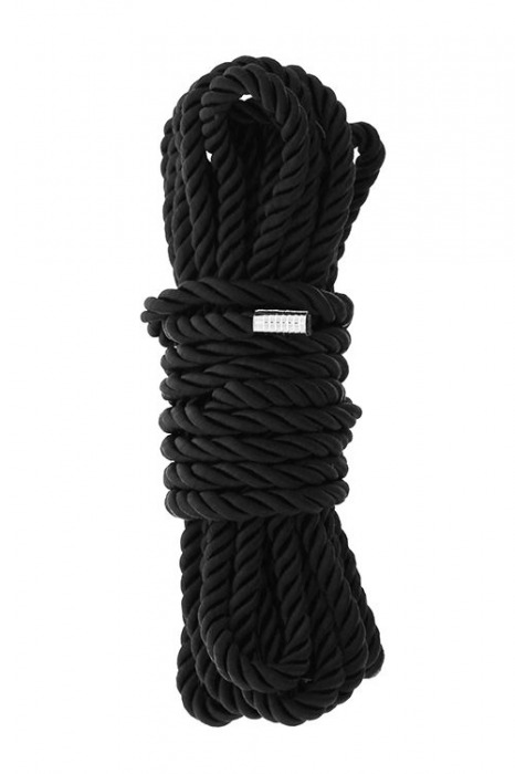 Черная веревка для шибари DELUXE BONDAGE ROPE - 5 м. - Dream Toys - купить с доставкой в Пскове