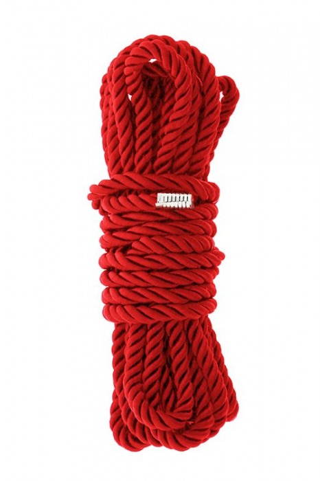 Красная веревка для шибари DELUXE BONDAGE ROPE - 5 м. - Dream Toys - купить с доставкой в Пскове