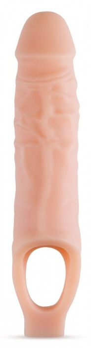 Телесный реалистичный фаллоудлинитель 9 Inch Silicone Cock Sheath Penis Extender - 22,86 см. - Blush Novelties - в Пскове купить с доставкой