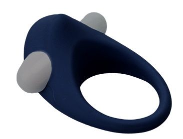 Гладкое синее эрекционное виброкольцо STIMU RING - Dream Toys - в Пскове купить с доставкой