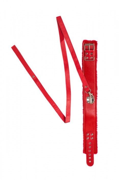 Красный ошейник Circus с поводком - Lola Games - купить с доставкой в Пскове