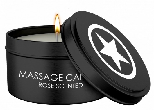 Массажная свеча с ароматом розы Massage Candle - Shots Media BV - купить с доставкой в Пскове