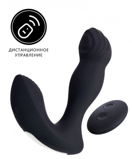 Черный вибростимулятор простаты Mounto с пультом ДУ - 12,5 см. - Erotist Adult Toys - в Пскове купить с доставкой