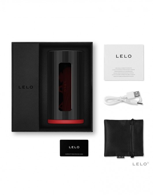 Черно-красный мастурбатор Lelo F1S V2 - Lelo - в Пскове купить с доставкой