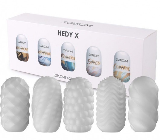 Набор из 5 мастурбаторов Hedy X5 Mixed - Svakom - в Пскове купить с доставкой