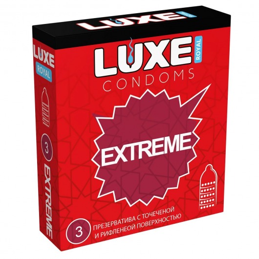 Текстурированные презервативы LUXE Royal Extreme - 3 шт. - Luxe - купить с доставкой в Пскове