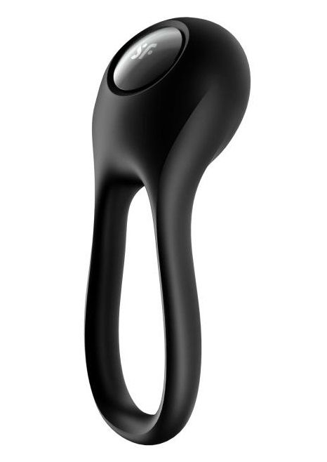 Черное эрекционное виброкольцо Majestic Duo - Satisfyer - в Пскове купить с доставкой
