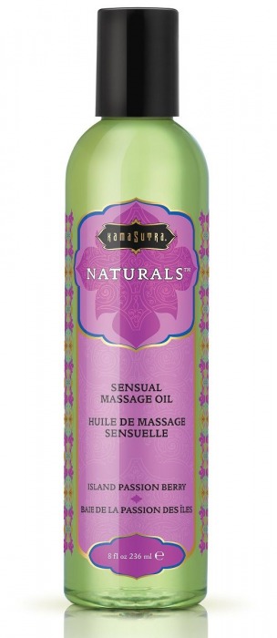 Массажное масло Naturals Island Passion Berry с ароматом тропических фруктов - 236 мл. - Kama Sutra - купить с доставкой в Пскове
