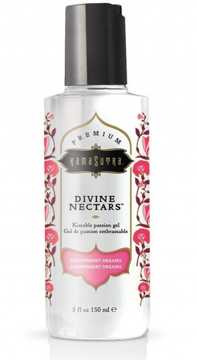 Гель-лубрикант на водной основе Divine Nectars Strawberry Dream с ароматом клубники - 150 мл. - Kama Sutra - купить с доставкой в Пскове