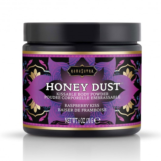 Пудра для тела Honey Dust Body Powder с ароматом малины - 170 гр. - Kama Sutra - купить с доставкой в Пскове