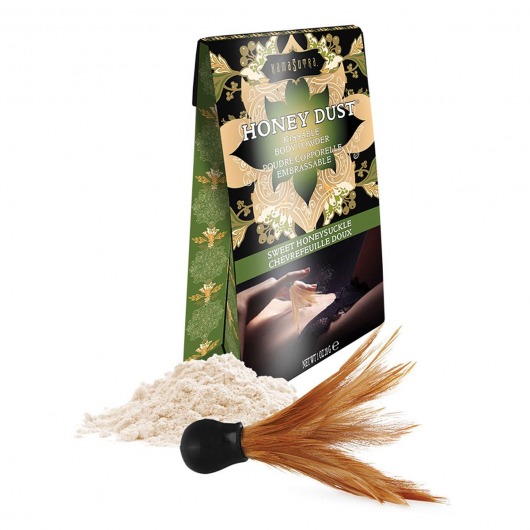 Пудра для тела Honey Dust Body Powder с ароматом жимолости - 28 гр. - Kama Sutra - купить с доставкой в Пскове