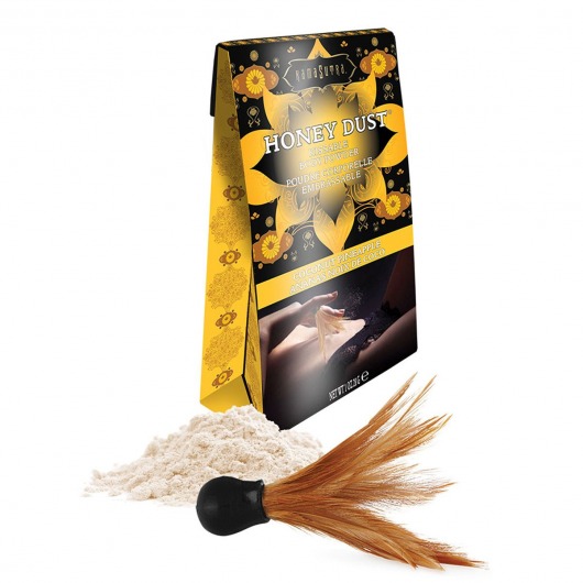 Пудра для тела Honey Dust Body Powder с ароматом кокоса и ананаса - 28 гр. - Kama Sutra - купить с доставкой в Пскове