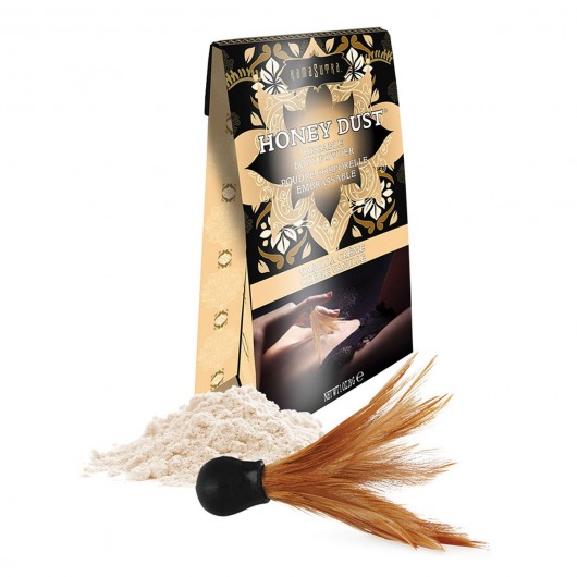 Пудра для тела Honey Dust Body Powder с ароматом ванили - 28 гр. - Kama Sutra - купить с доставкой в Пскове