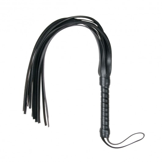 Черный флоггер Flogger Whip - 46 см. - Easy toys - купить с доставкой в Пскове