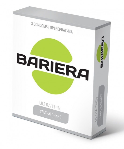 Ультратонкие презервативы Bariera Ultra Thin - 3 шт. - Bariera - купить с доставкой в Пскове