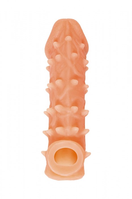 Телесная закрытая насадка с пупырышками Cock Sleeve Size S - 13,8 см. - KOKOS - в Пскове купить с доставкой Телесная закрытая насадка с пупырышками Cock Sleeve Size S - 13,8 см. - KOKOS - в Пскове купить с доставкой