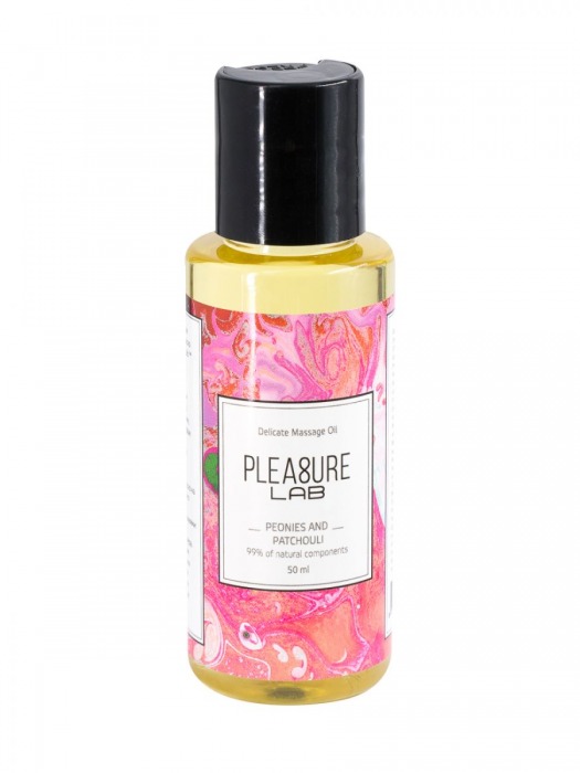 Массажное масло Pleasure Lab Delicate с ароматом пиона и пачули - 50 мл. - Pleasure Lab - купить с доставкой в Пскове