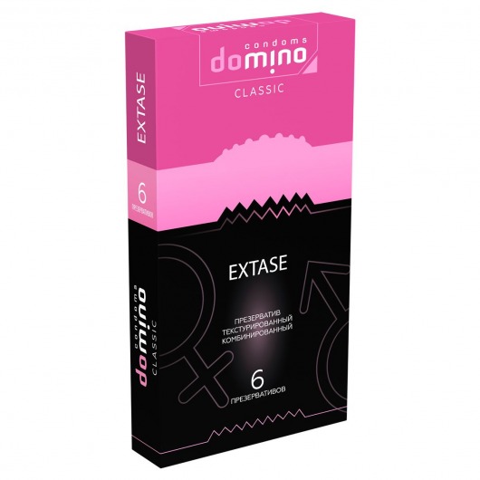 Презервативы с точками и рёбрышками DOMINO Classic Extase - 6 шт. - Domino - купить с доставкой в Пскове