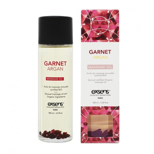 Органическое массажное масло GARNET ARGAN - 100 мл. - Exsens - купить с доставкой в Пскове