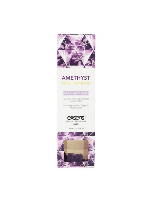 Органическое массажное масло AMETHYST SWEET ALMOND - 100 мл. - Exsens - купить с доставкой в Пскове