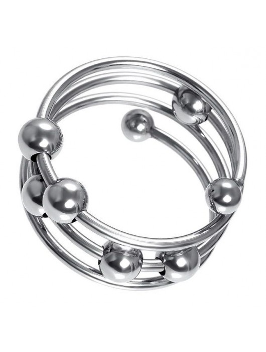 Большое металлическое кольцо под головку пениса - ToyFa - купить с доставкой в Пскове