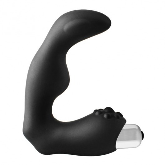 Черный вибромассажер простаты FantASStic Vibrating Prostate Massager - 11,3 см. - Dream Toys - в Пскове купить с доставкой