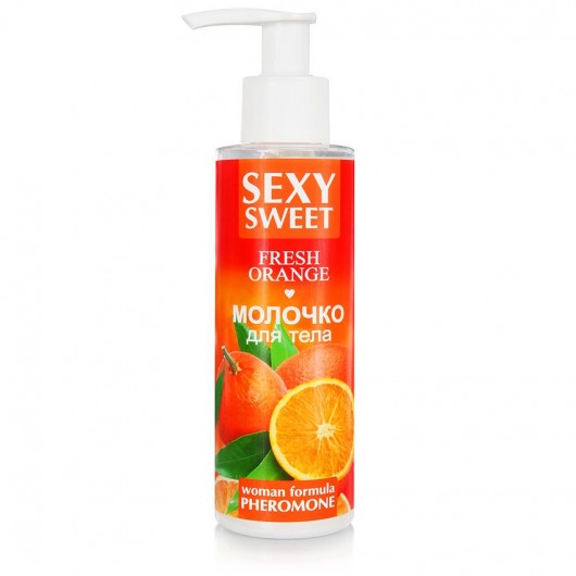 Молочко для тела с феромонами и ароматом апельсина Sexy Sweet Fresh Orange - 150 гр. -  - Магазин феромонов в Пскове