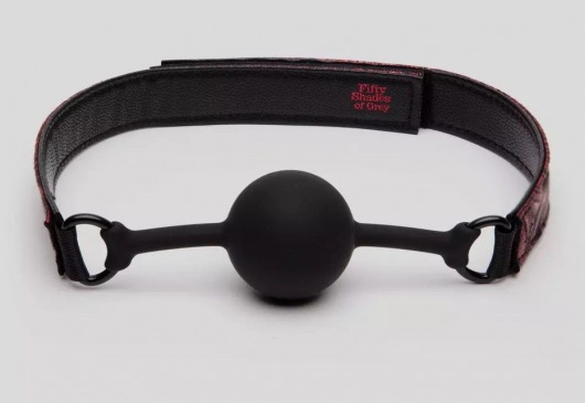 Кляп-шар на двусторонних ремешках Reversible Silicone Ball Gag - Fifty Shades of Grey - купить с доставкой в Пскове