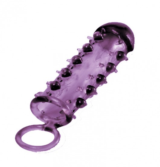 Закрытая фиолетовая насадка с пупырышками SAMURAI PENIS SLEEVE PURPLE - 14,5 см. - NMC - в Пскове купить с доставкой