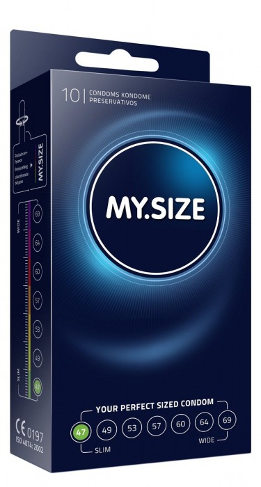 Презервативы MY.SIZE размер 47 - 10 шт. - My.Size - купить с доставкой в Пскове