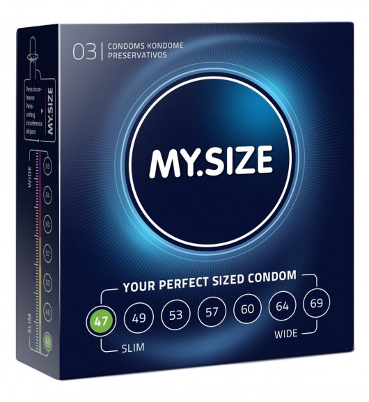 Презервативы MY.SIZE размер 47 - 3 шт. - My.Size - купить с доставкой в Пскове
