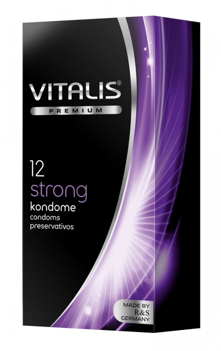 Презервативы с утолщённой стенкой VITALIS PREMIUM strong - 12 шт. - Vitalis - купить с доставкой в Пскове