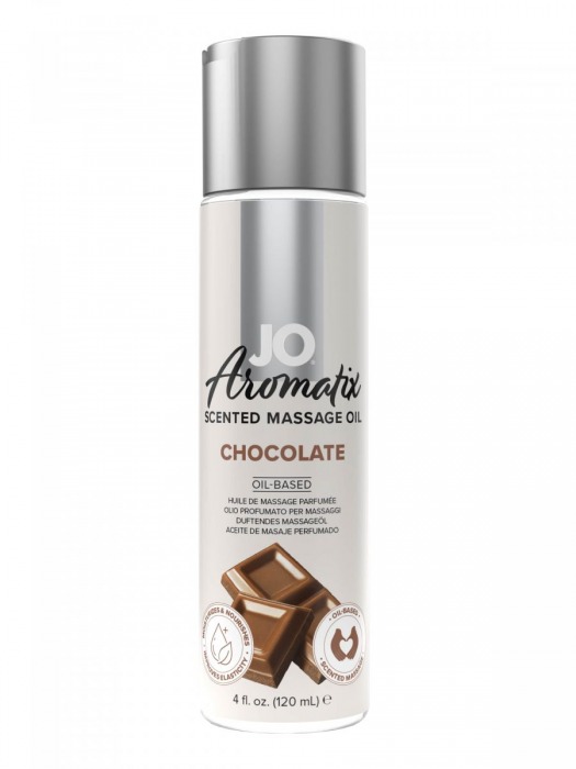 Массажное масло JO Aromatix Massage Oil Chocolate с ароматом шоколада - 120 мл. - System JO - купить с доставкой в Пскове