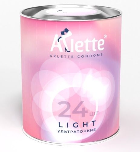 Ультратонкие презервативы Arlette Light - 24 шт. - Arlette - купить с доставкой в Пскове