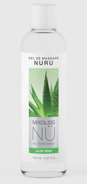 Массажный гель на водной основе Mixgliss NU Aloe Vera - 150 мл. - Strap-on-me - купить с доставкой в Пскове