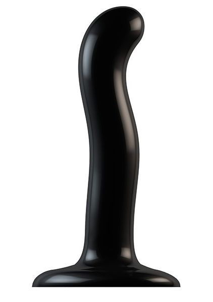 Черный фаллоимитатор-насадка Strap-On-Me P G spot Dildo size S - 16,4 см. - Strap-on-me - купить с доставкой в Пскове