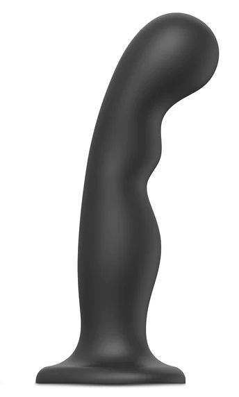 Черная насадка Strap-On-Me Dildo Plug P G size XXL - Strap-on-me - купить с доставкой в Пскове