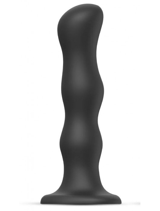 Черная насадка Strap-On-Me Dildo Geisha Balls size XL - Strap-on-me - купить с доставкой в Пскове