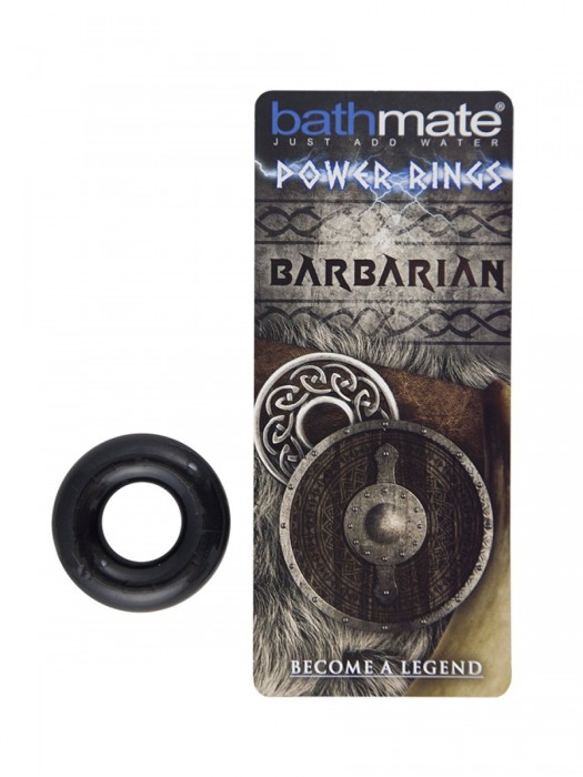 Чёрное эрекционное кольцо Barbarian - Bathmate - в Пскове купить с доставкой