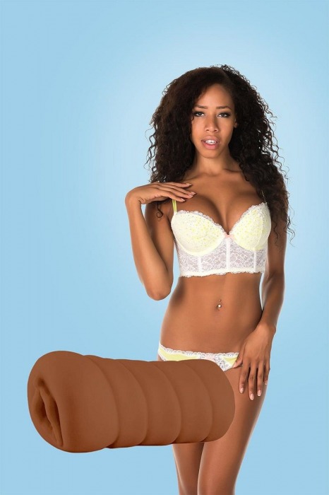Коричневый мастурбатор-вагина BRIANNA - Dream Toys - в Пскове купить с доставкой