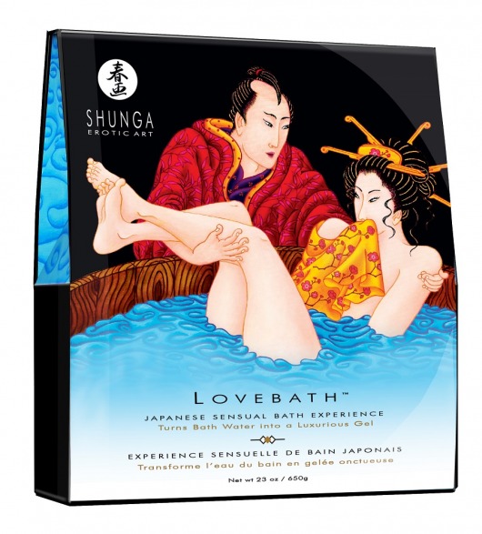 Соль для ванны Lovebath Ocean temptation, превращающая воду в гель - 650 гр. - Shunga - купить с доставкой в Пскове