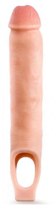 Телесная насадка-удлинитель 11.5 Inch Silicone Cock Sheath Penis Extender - 29,2 см. - Blush Novelties - в Пскове купить с доставкой