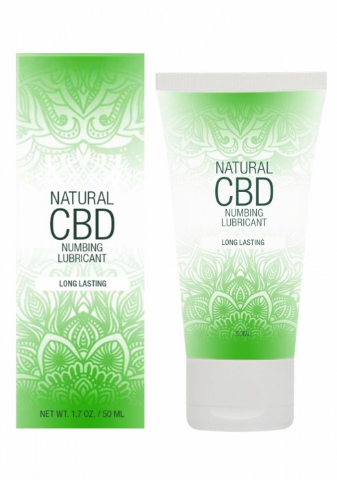 Лубрикант с пролонгирующим эффектом Natural CBD Numbing Lubricant - 50 мл. - Shots Media BV - купить с доставкой в Пскове