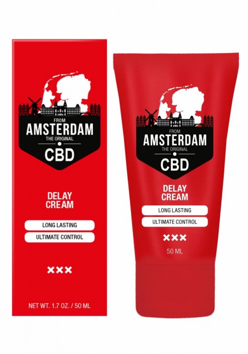 Крем-пролонгатор CBD from Amsterdam Delay Cream - 50 мл. - Shots Media BV - купить с доставкой в Пскове